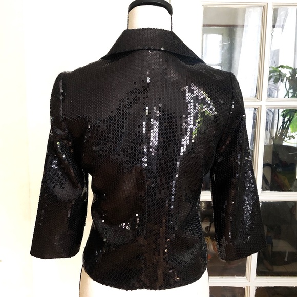 FOREVER 21 black sequin blazer - Picture 4 of 5